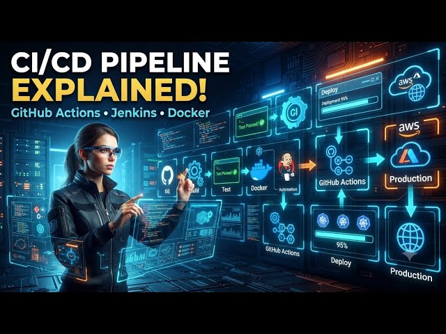 CI/CD Pipeline Explained | GitHub Actions, Jenkins & Docker Tutorial for Beginners | DevOps 2026