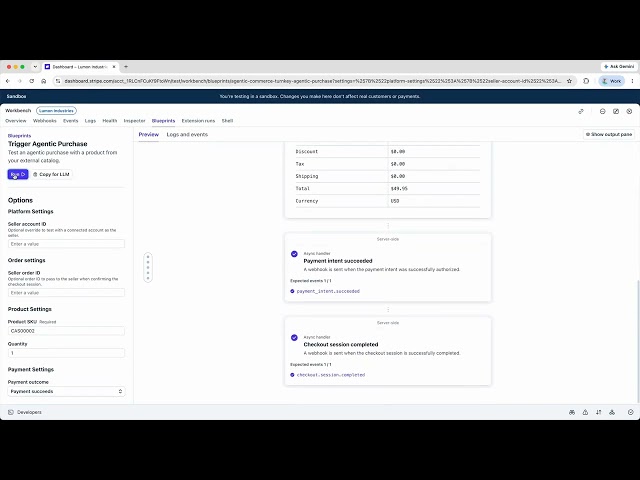 How to Place an Order on Stripe Agentic Commerce Suite