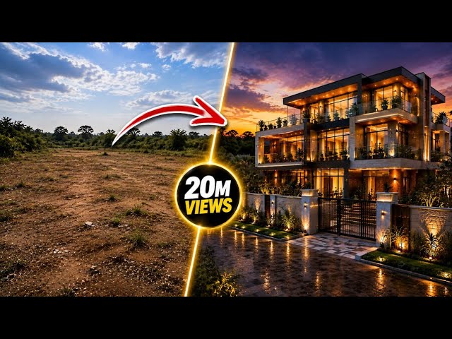 Create Stunning AI Construction Time-Lapse Videos from Empty Land to Modern Mansions