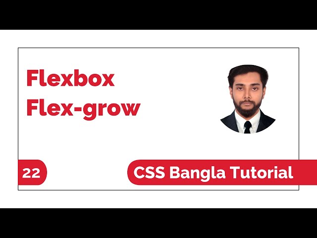 CSS3 Flexbox: Flex-Grow Bangla Tutorial | CSS Bangla Tutorial Full Course