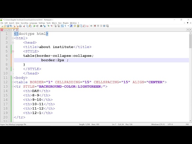 Web Design Practical