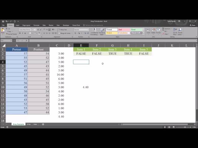 Array Formulas for Complex Calculations in Microsoft Excel