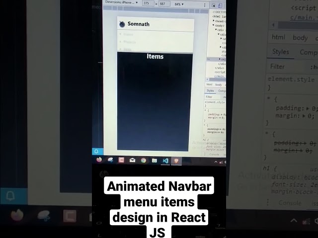 Mind-Blowing Animated NavBar Menu Items in React Js - You Won't Believe #ReactJs #shorts
