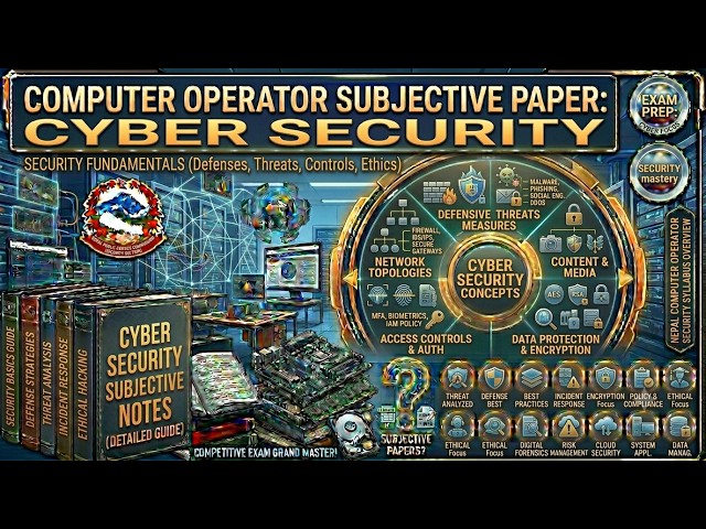 Computer Operator Subjective Paper || Cyber Security