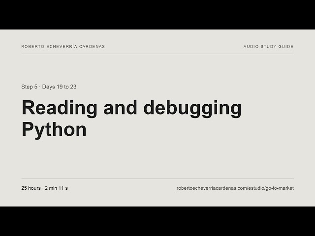 6 of 11 · Go-to-market engineer: Reading and debugging Python, not writing it