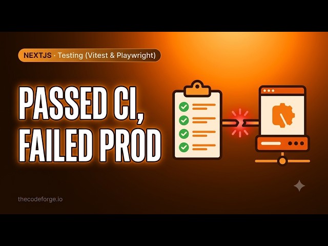 Next.js Testing (Vitest & Playwright): Tests passed in CI but failed
