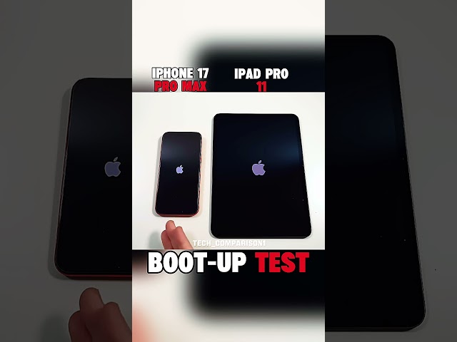 🤬IPHONE 17 PRO MAX VS IPAD PRO 11 BOOT-UP TEST!💥💀