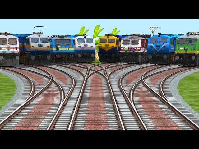 8 Powerful Locomotives Meet Head-to-Head On railways tracks | train simulator classic 2025-26🟢