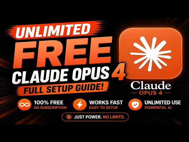 🔥 Unlimited FREE Claude Opus 4 Method (2026) | Claude Code FREE API Tutorial 🚀