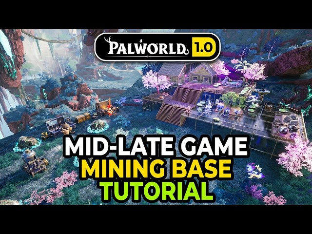 How to Make this MINING BASE  Mid- Late Game Palworld 1.0