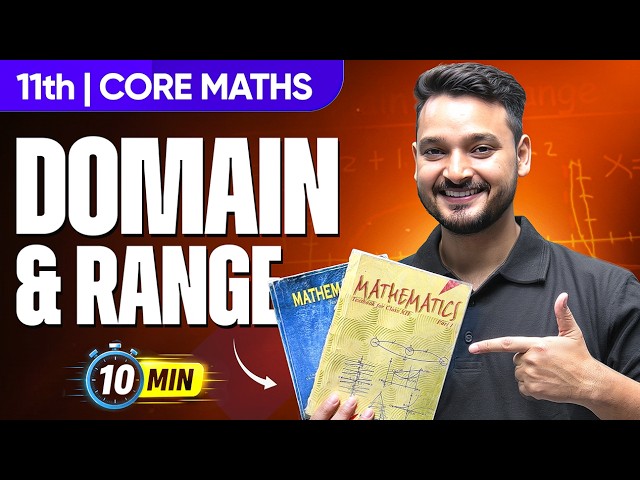 Domain & Range of Real Functions in Just 10 Minutes ⚡ | Class 11 Maths