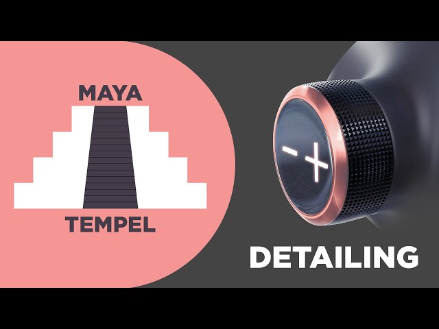 Autodesk Maya - Transportation Detail - Automotive Detailing 01 Button / Knopf