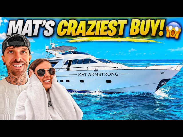Mat Armstrong Bought a YACHT?! Hannah Smith Wasn’t Expecting This!#car #bugattichiron #yacht 