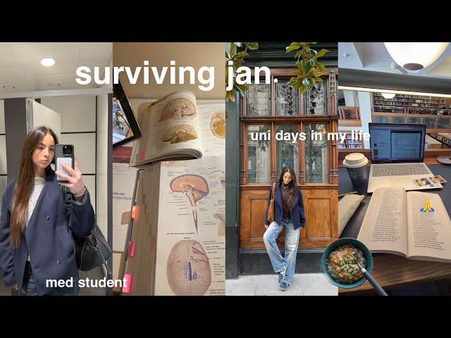uni diaries | productive days in my life surviving jan