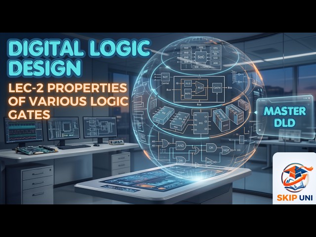 Properties of various Logic Gates | Commutative, Associative, Idempotent | @Skip UNI