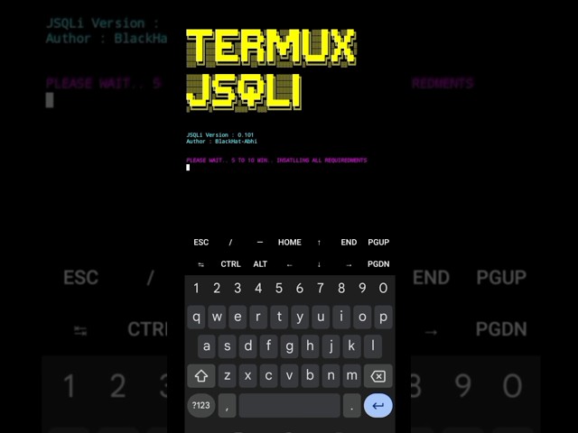 Install Jsql Injection Gui In Termux UseTermux-Jsqli Tool