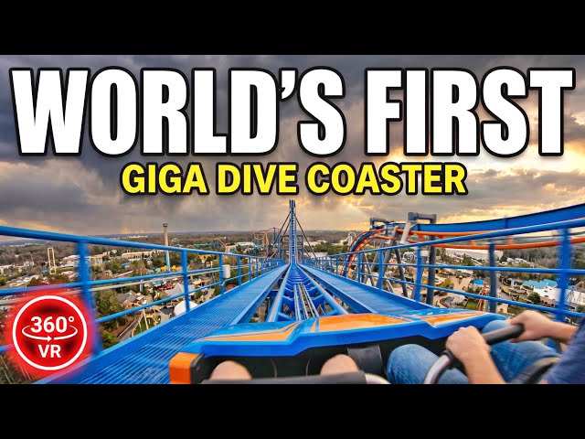 World's FIRST Giga Dive Coaster POV in 360° VR! Tormenta Rampaging Run | NoLimits 2