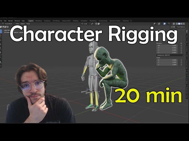 Blender 5.1 Rigging: Full Human IK Rig Start to Finish
