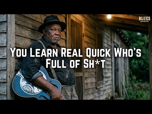 🎵 You Learn Real Quick Who’s Full of Shit | Blues Masterpiece