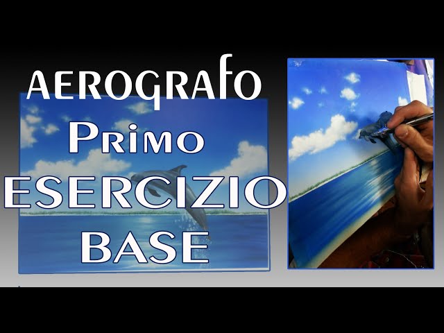 Aerografo, primi  esercizi base