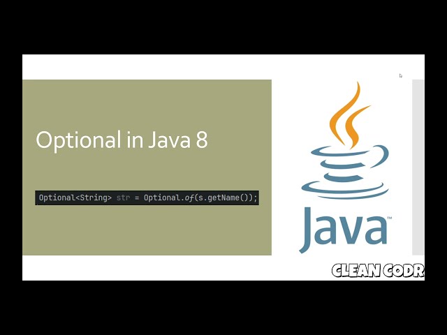 Java Optional - The Simplified Solution Explained