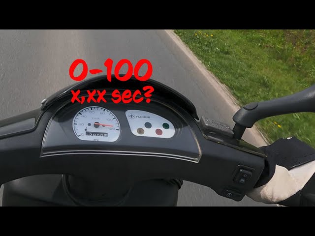 POV Ride - How Fast Is The 172cc Piaggio Zip Rst?