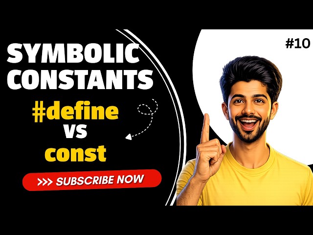 Symbolic Constants in C Explained | #define vs const 🔥
