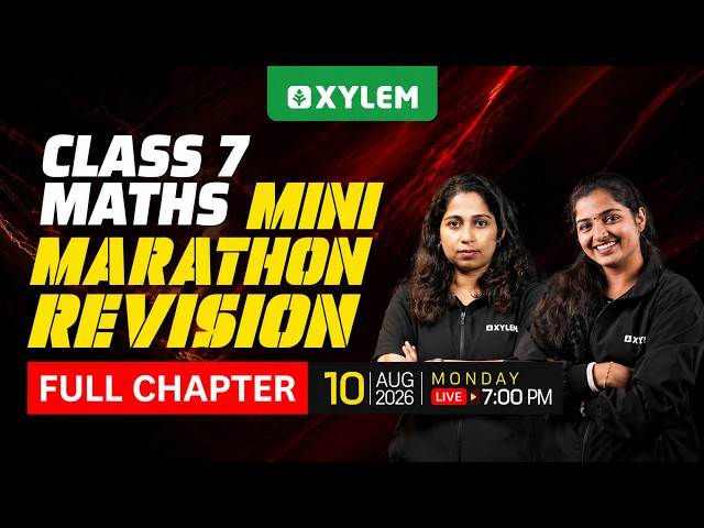 Class 7 Maths | Onam Exam 2026 - Mini Marathon Revision | Xylem Class 7