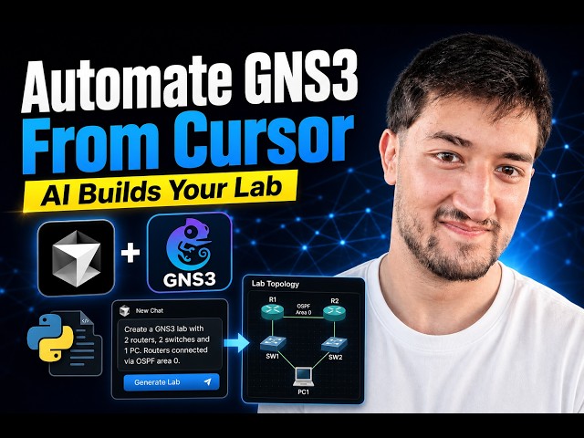 Build a Full GNS3 Lab From One Prompt in Cursor