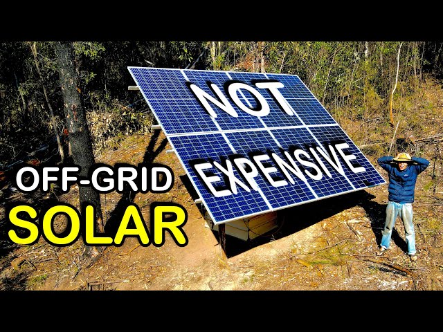 It’s NOT Actually EXPENSIVE Off-Grid SOLAR+BATTERY in the Australian bush [installation]