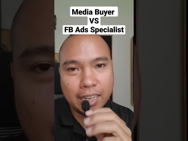 Pareho lang ba ang Media Buying sa Facebook Ads Specialist? #facebookads #mediabuying #shorts