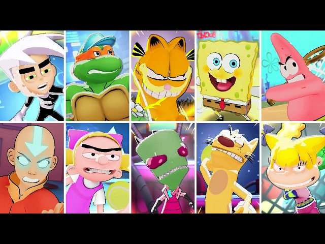 Nickelodeon Extreme Tennis: Next! - All Character Ultimate Shots