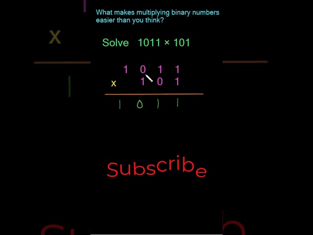 ⚡ Binary Multiplication Made Easy | Why Computers Love It! #electricalengineering  #digitallogic