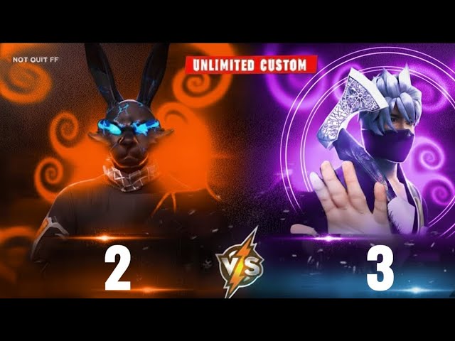 Free fire custom hedshot 2vs3 gameplay 