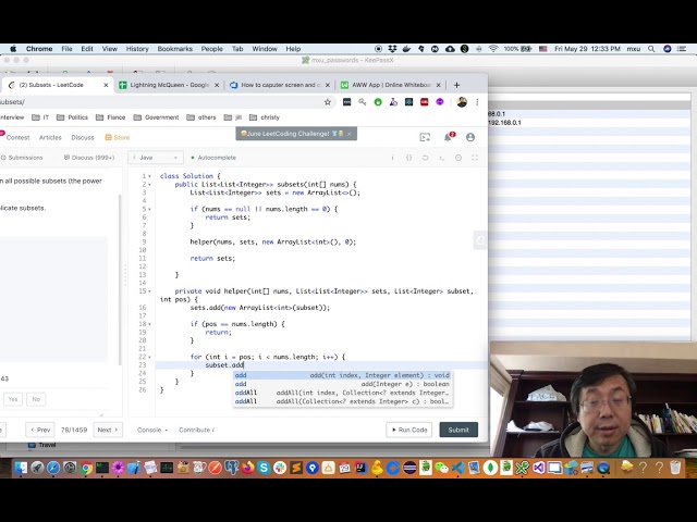 leetcode 78 subsets