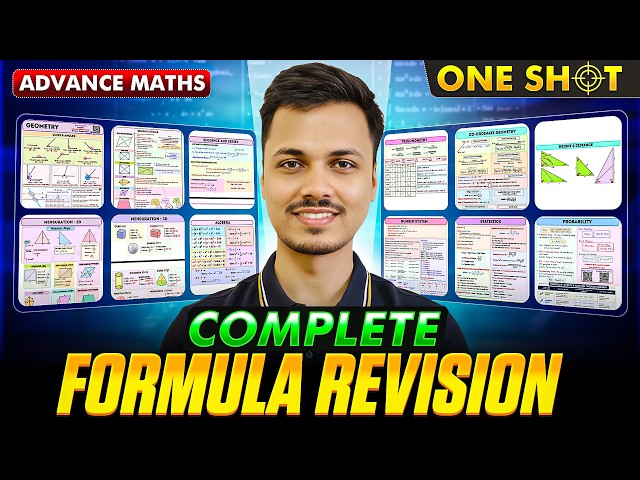 Complete Advanced Maths Formula Revision in One Video | All Formulas + Concepts | SSC Railway 2026