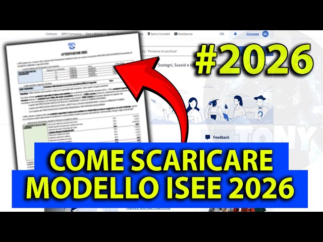 Come scaricare il modello ISEE 2026 sul sito INPS - GUIDA COMPLETA #inps #tutorial