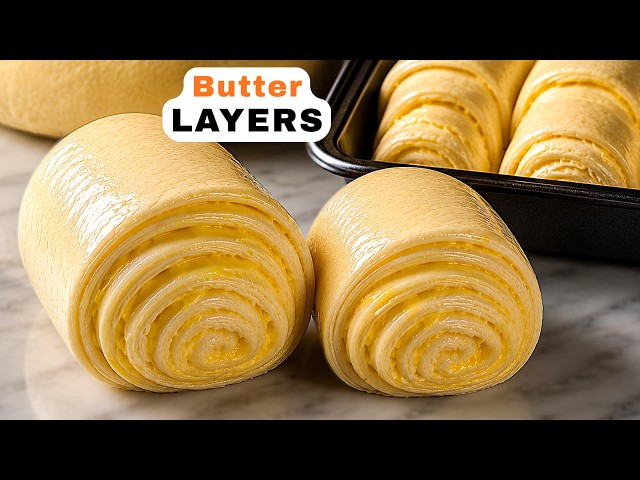One Bite and You’ll Forget Croissants | Easy French Butter Bread.