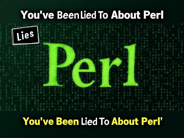 You've been lied to about PERL - FULL COURSE