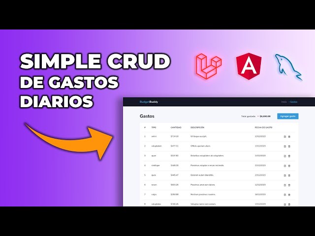 Cómo hacer un simple CRUD con Laravel 10 y Angular 16 desde Cero