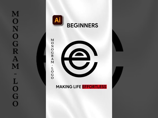 Adobe Illustrator 2026 Tips - How To Create E Logo Design Process #GfxHunters #shorts