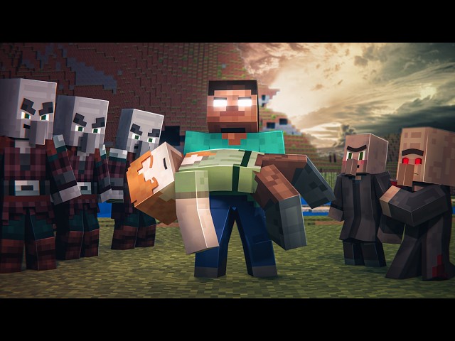 Villager's Revenge: Steve Becomes Herobrine! (Minecraft Animation)