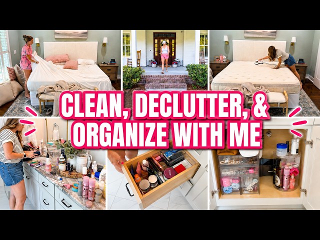 HOME ORGANIZATION IDEAS!!😍 CLEAN & ORGANIZE WITH ME | BATHROOM ORGANIZATION