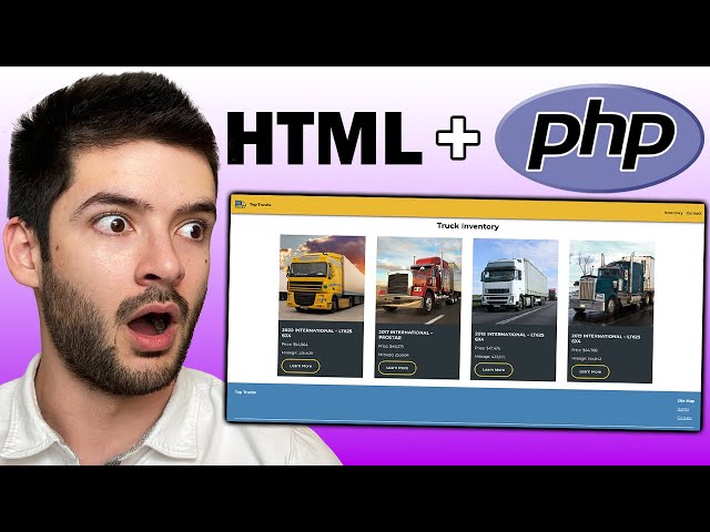 PHP Website From Scratch | How to Create HTML & PHP Website - Beginner Friendly Tutorial
