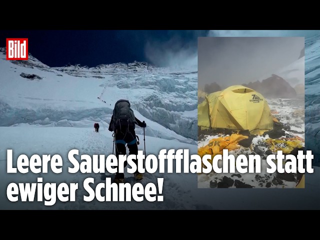 Abfallchaos auf dem Mount Everest: Höchster Berg der Welt versinkt im Müll
