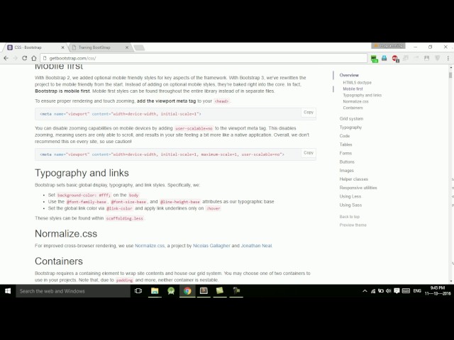 Bootstrap Tutorial Part 4 | Bootstrap Containers