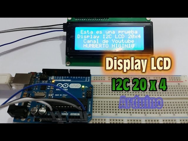 I2C 20 x 4 LCD Display - Connections and Programming with Arduino