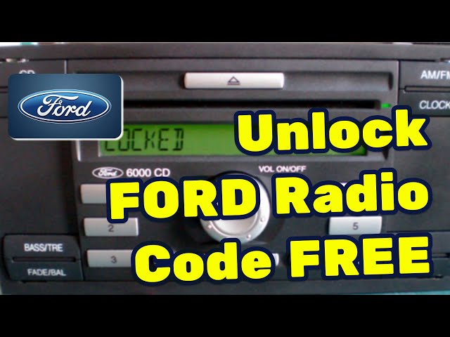 Ford Radio Unlock Code FREE — Generate Your FORD Stereo Unlock Code in Seconds