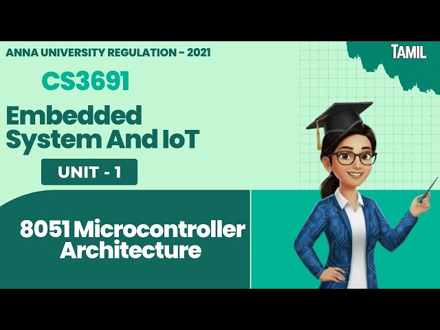 8051 Microcontroller Architecture in Embedded Systems and IoT || CS3691 || AU Reg-2021