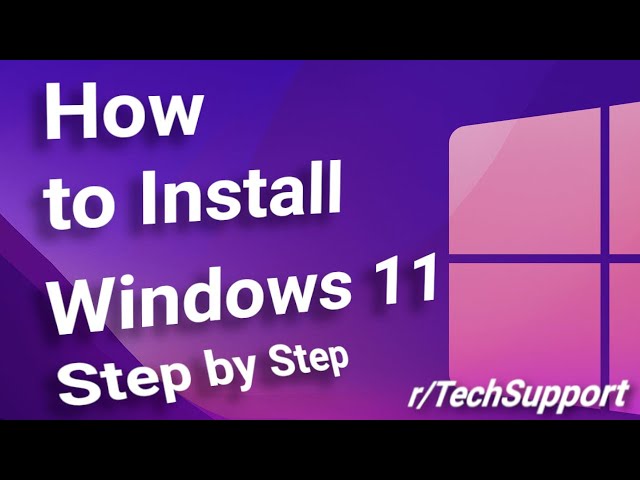 Windows 11 Installation Tutorial | r/TechSupport Guide (2024)